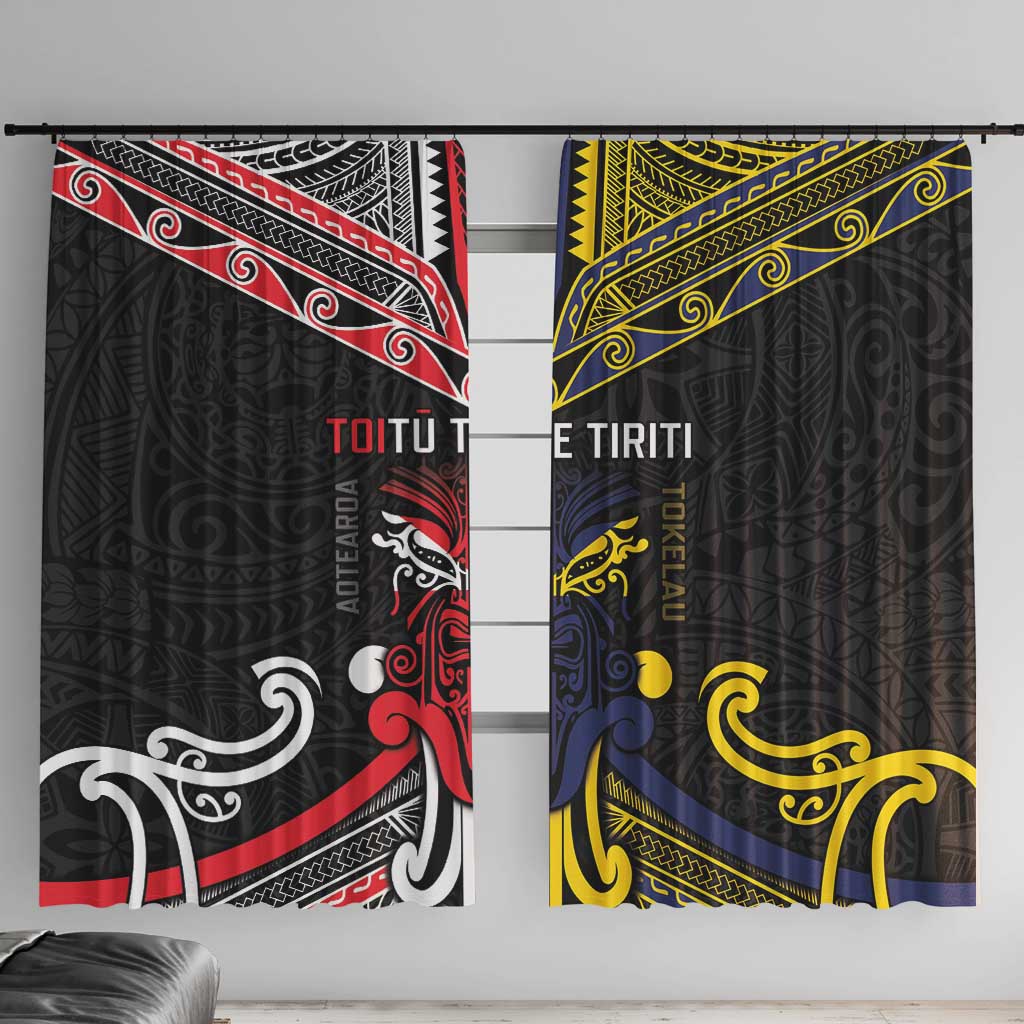 Tokelau And Aotearoa Window Curtain Together For Te Tiriti O Waitangi