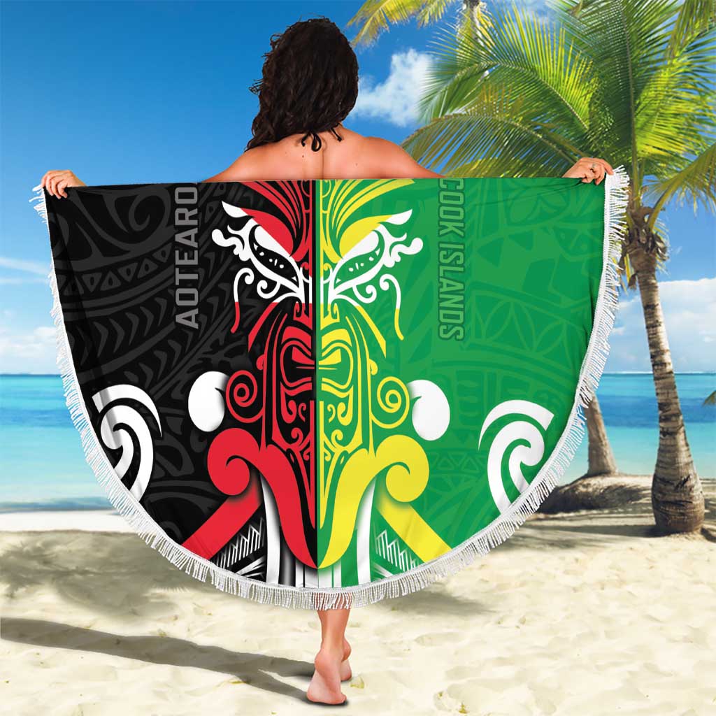 Cook Islands And Aotearoa Beach Blanket Together For Te Tiriti O Waitangi LT05 - Polynesian Pride