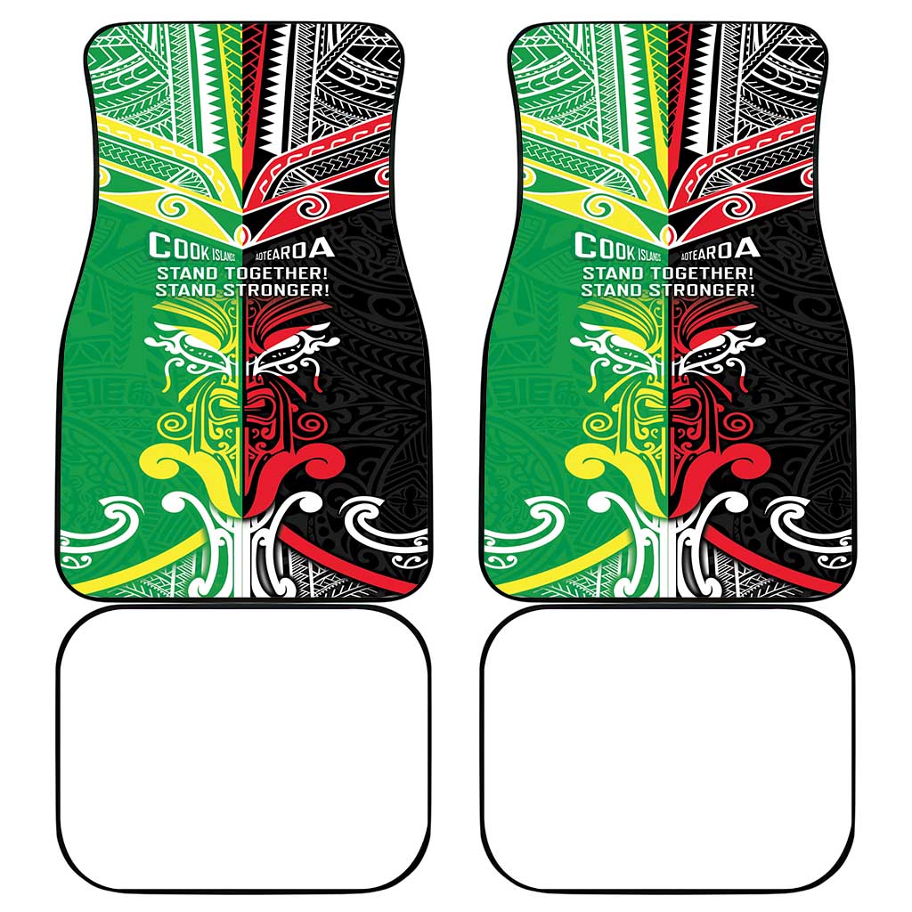 Cook Islands And Aotearoa Car Mats Together For Te Tiriti O Waitangi LT05 - Polynesian Pride