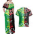 Cook Islands And Aotearoa Couples Matching Off Shoulder Maxi Dress and Hawaiian Shirt Together For Te Tiriti O Waitangi