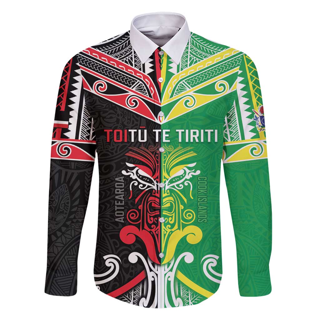 Cook Islands And Aotearoa Family Matching Mermaid Dress and Hawaiian Shirt Together For Te Tiriti O Waitangi