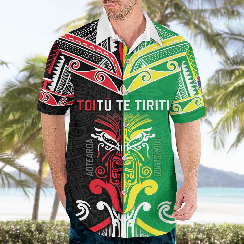 Cook Islands And Aotearoa Hawaiian Shirt Together For Te Tiriti O Waitangi LT05 - Polynesian Pride
