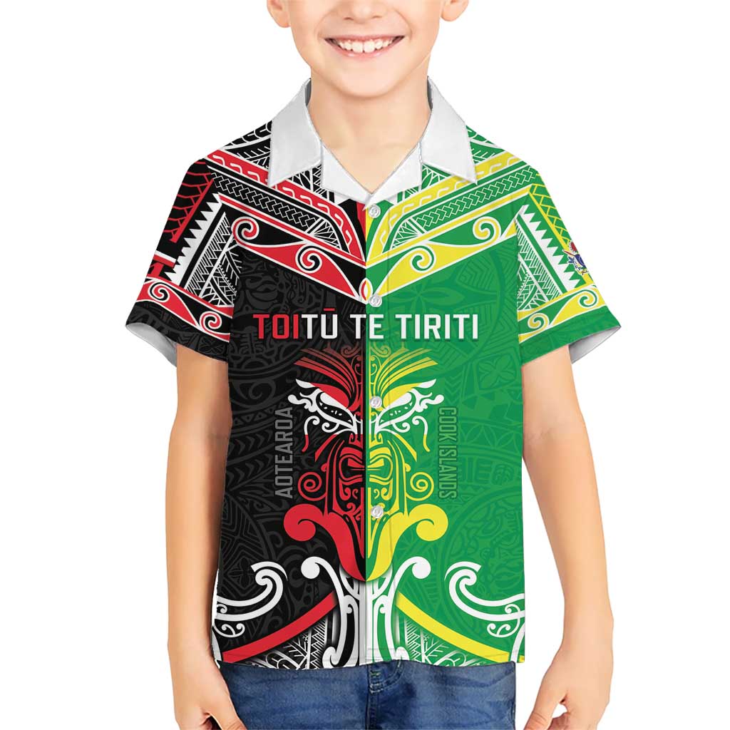 Cook Islands And Aotearoa Hawaiian Shirt Together For Te Tiriti O Waitangi LT05 - Polynesian Pride