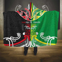 Cook Islands And Aotearoa Hooded Blanket Together For Te Tiriti O Waitangi LT05 - Polynesian Pride