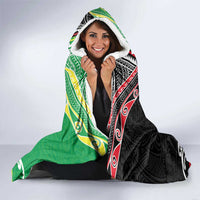 Cook Islands And Aotearoa Hooded Blanket Together For Te Tiriti O Waitangi LT05 - Polynesian Pride