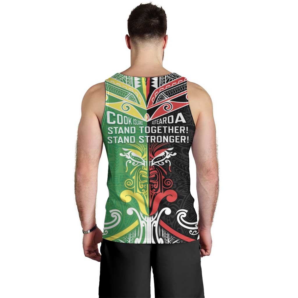 Cook Islands And Aotearoa Men Tank Top Together For Te Tiriti O Waitangi LT05 - Polynesian Pride