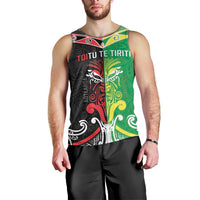 Cook Islands And Aotearoa Men Tank Top Together For Te Tiriti O Waitangi LT05 - Polynesian Pride