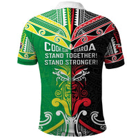 Cook Islands And Aotearoa Polo Shirt Together For Te Tiriti O Waitangi