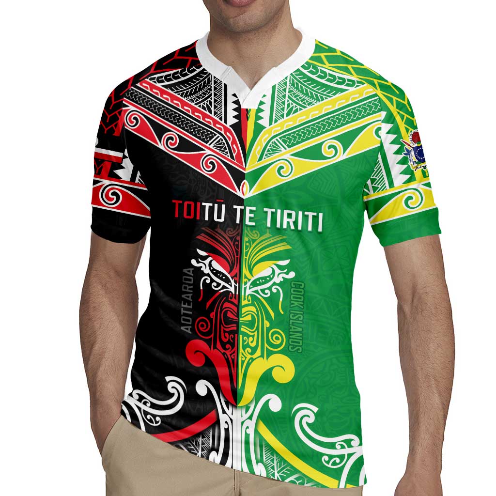 Cook Islands And Aotearoa Rugby Jersey Together For Te Tiriti O Waitangi LT05 - Polynesian Pride