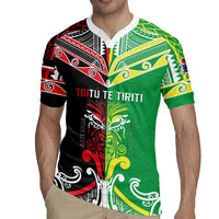 Cook Islands And Aotearoa Rugby Jersey Together For Te Tiriti O Waitangi LT05 - Polynesian Pride