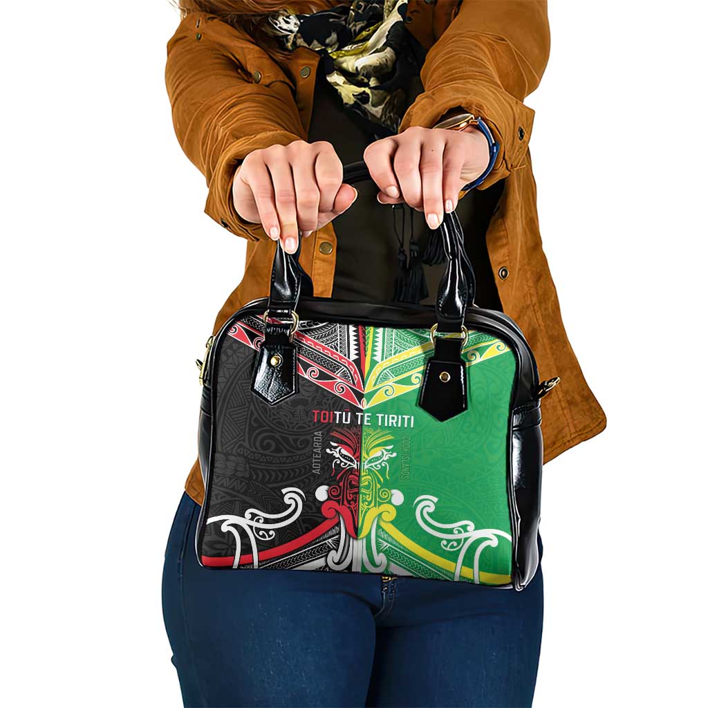 Cook Islands And Aotearoa Shoulder Handbag Together For Te Tiriti O Waitangi