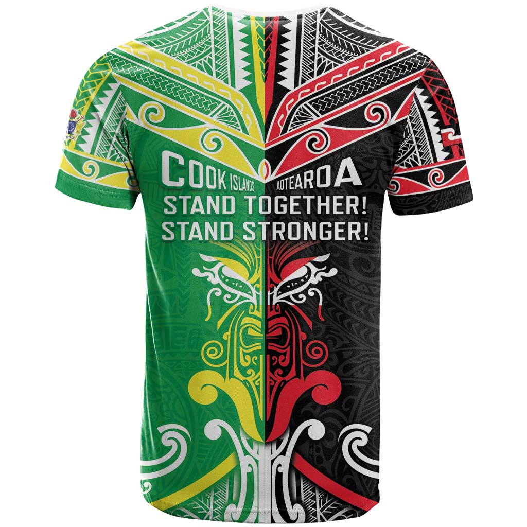 Cook Islands And Aotearoa T Shirt Together For Te Tiriti O Waitangi LT05 - Polynesian Pride