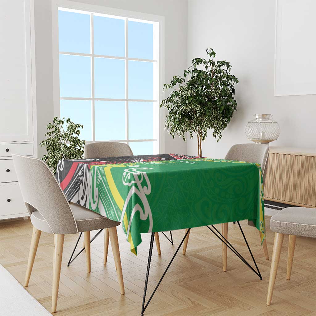 Cook Islands And Aotearoa Tablecloth Together For Te Tiriti O Waitangi LT05 - Polynesian Pride