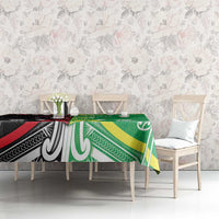 Cook Islands And Aotearoa Tablecloth Together For Te Tiriti O Waitangi LT05 - Polynesian Pride