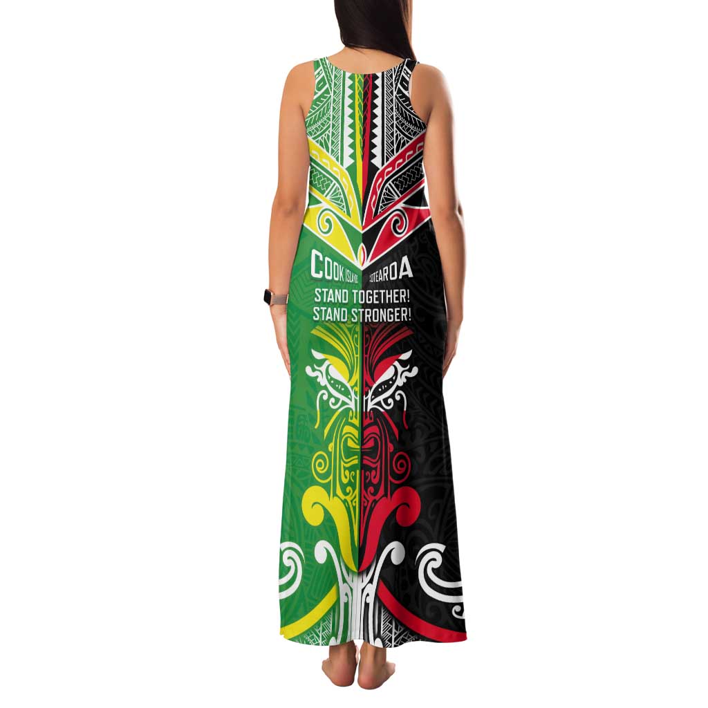Cook Islands And Aotearoa Tank Maxi Dress Together For Te Tiriti O Waitangi LT05 - Polynesian Pride
