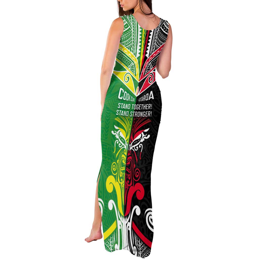 Cook Islands And Aotearoa Tank Maxi Dress Together For Te Tiriti O Waitangi LT05 - Polynesian Pride