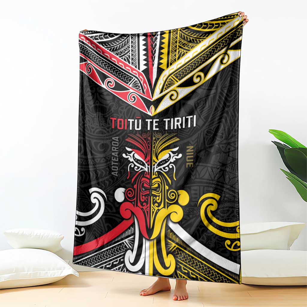 Niue And Aotearoa Blanket Together For Te Tiriti O Waitangi LT05 - Polynesian Pride
