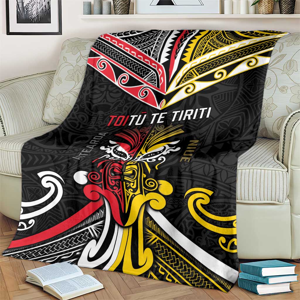 Niue And Aotearoa Blanket Together For Te Tiriti O Waitangi LT05 - Polynesian Pride