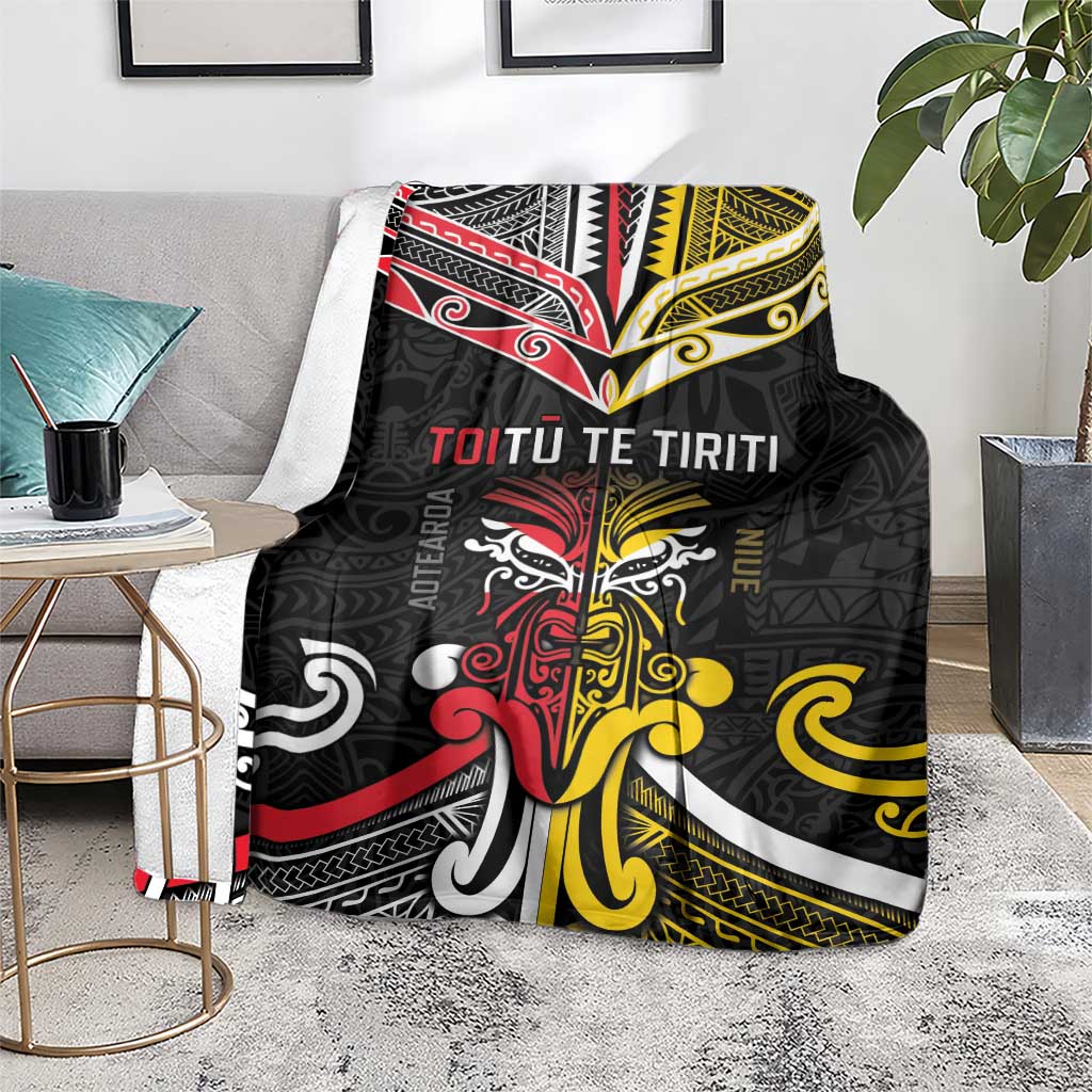 Niue And Aotearoa Blanket Together For Te Tiriti O Waitangi LT05 - Polynesian Pride