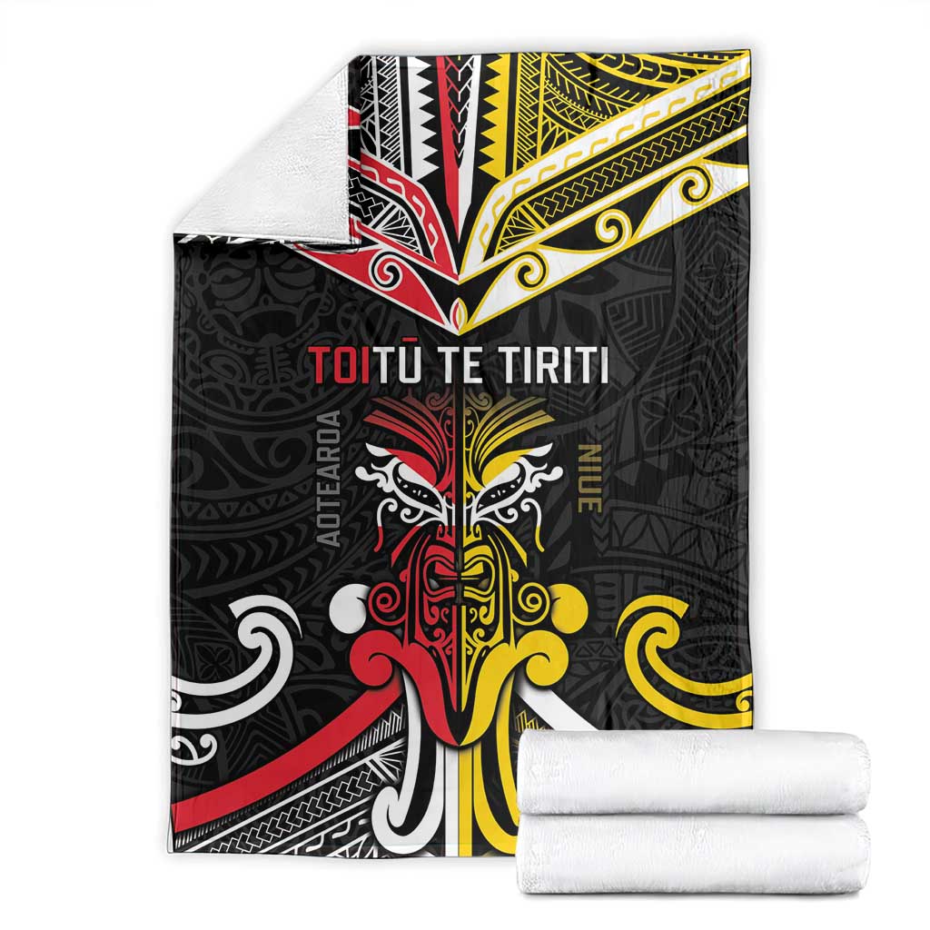 Niue And Aotearoa Blanket Together For Te Tiriti O Waitangi LT05 - Polynesian Pride