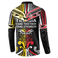Niue And Aotearoa Button Sweatshirt Together For Te Tiriti O Waitangi LT05 - Polynesian Pride