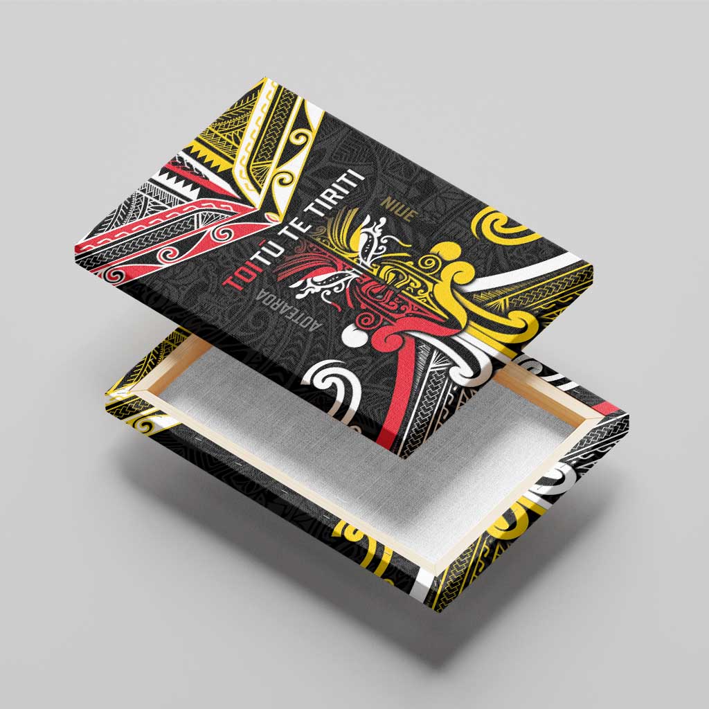 Niue And Aotearoa Canvas Wall Art Together For Te Tiriti O Waitangi LT05 - Polynesian Pride