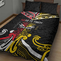 Niue And Aotearoa Quilt Bed Set Together For Te Tiriti O Waitangi LT05 - Polynesian Pride