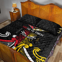 Niue And Aotearoa Quilt Bed Set Together For Te Tiriti O Waitangi LT05 - Polynesian Pride