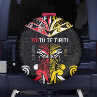 Niue And Aotearoa Spare Tire Cover Together For Te Tiriti O Waitangi LT05 - Polynesian Pride