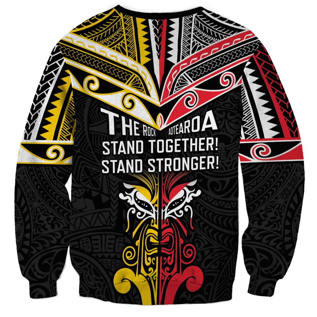 Niue And Aotearoa Sweatshirt Together For Te Tiriti O Waitangi LT05 - Polynesian Pride
