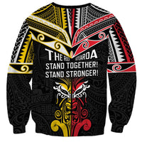 Niue And Aotearoa Sweatshirt Together For Te Tiriti O Waitangi LT05 - Polynesian Pride