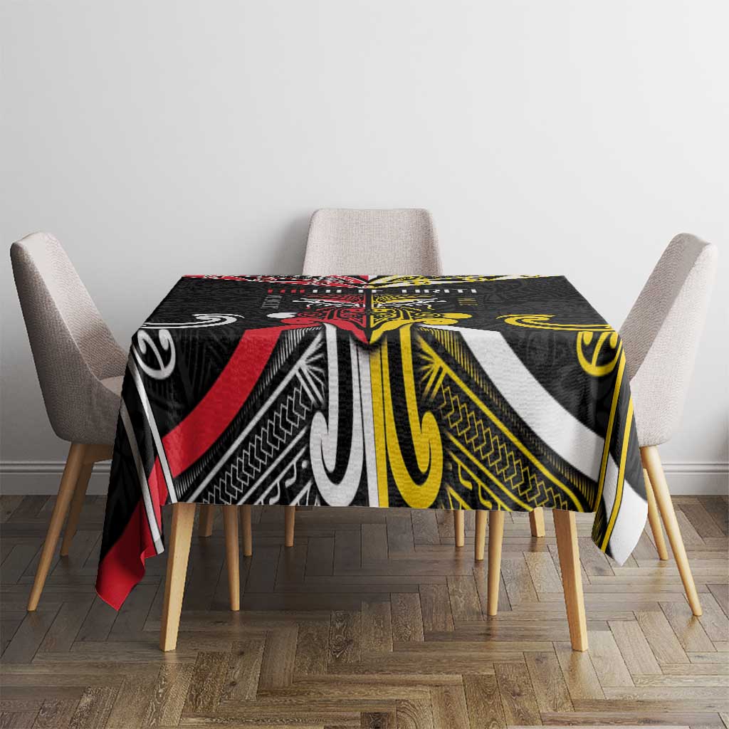 Niue And Aotearoa Tablecloth Together For Te Tiriti O Waitangi LT05 - Polynesian Pride