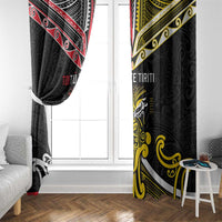 Niue And Aotearoa Window Curtain Together For Te Tiriti O Waitangi LT05 - Polynesian Pride
