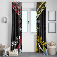 Niue And Aotearoa Window Curtain Together For Te Tiriti O Waitangi LT05 - Polynesian Pride
