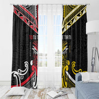 Niue And Aotearoa Window Curtain Together For Te Tiriti O Waitangi LT05 - Polynesian Pride