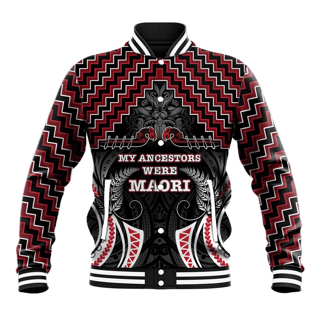 Aotearoa Baseball Jacket Proud To Be Maori LT05 Unisex Red - Polynesian Pride