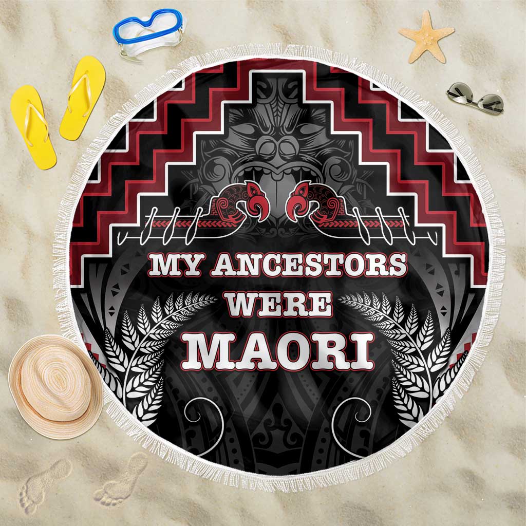 Aotearoa Beach Blanket Proud To Be Maori LT05 One Size 150cm Red - Polynesian Pride