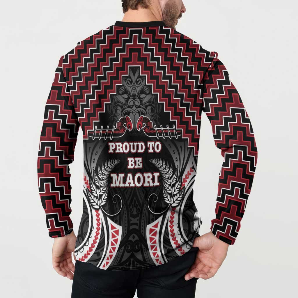 Aotearoa Button Sweatshirt Proud To Be Maori LT05 - Polynesian Pride