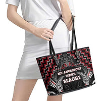 Aotearoa Leather Tote Bag Proud To Be Maori LT05 - Polynesian Pride