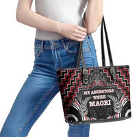 Aotearoa Leather Tote Bag Proud To Be Maori LT05 - Polynesian Pride