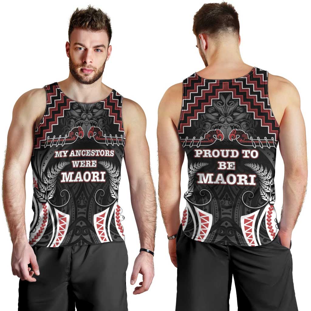 Aotearoa Men Tank Top Proud To Be Maori LT05 - Polynesian Pride