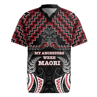 Aotearoa Rugby Jersey Proud To Be Maori LT05 Red - Polynesian Pride