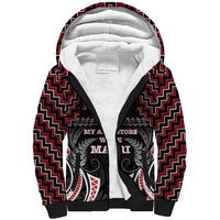 Aotearoa Sherpa Hoodie Proud To Be Maori LT05 Unisex Red - Polynesian Pride