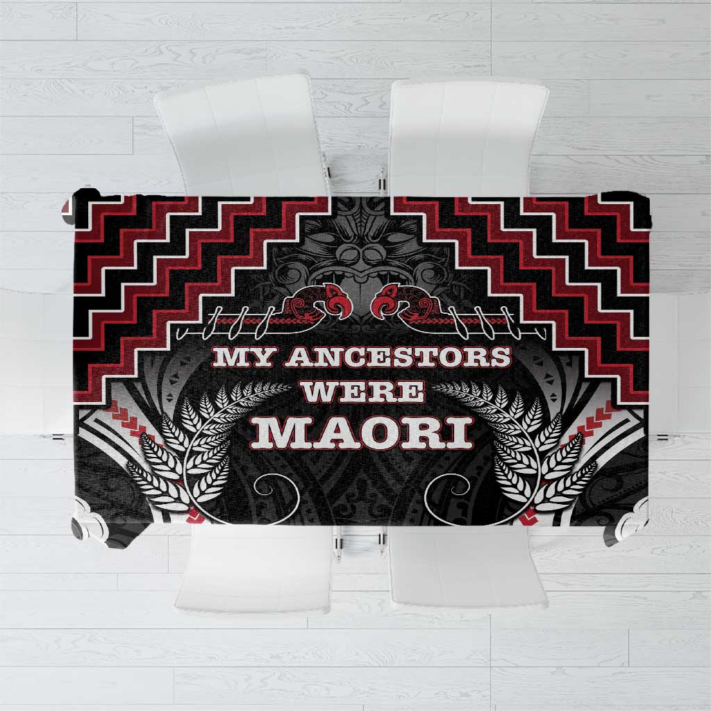 Aotearoa Tablecloth Proud To Be Maori LT05 Red - Polynesian Pride