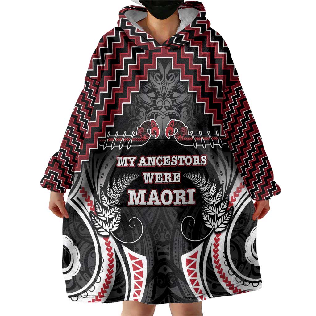 Aotearoa Wearable Blanket Hoodie Proud To Be Maori LT05 - Polynesian Pride
