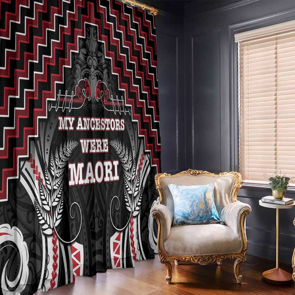 Aotearoa Window Curtain Proud To Be Maori LT05 - Polynesian Pride