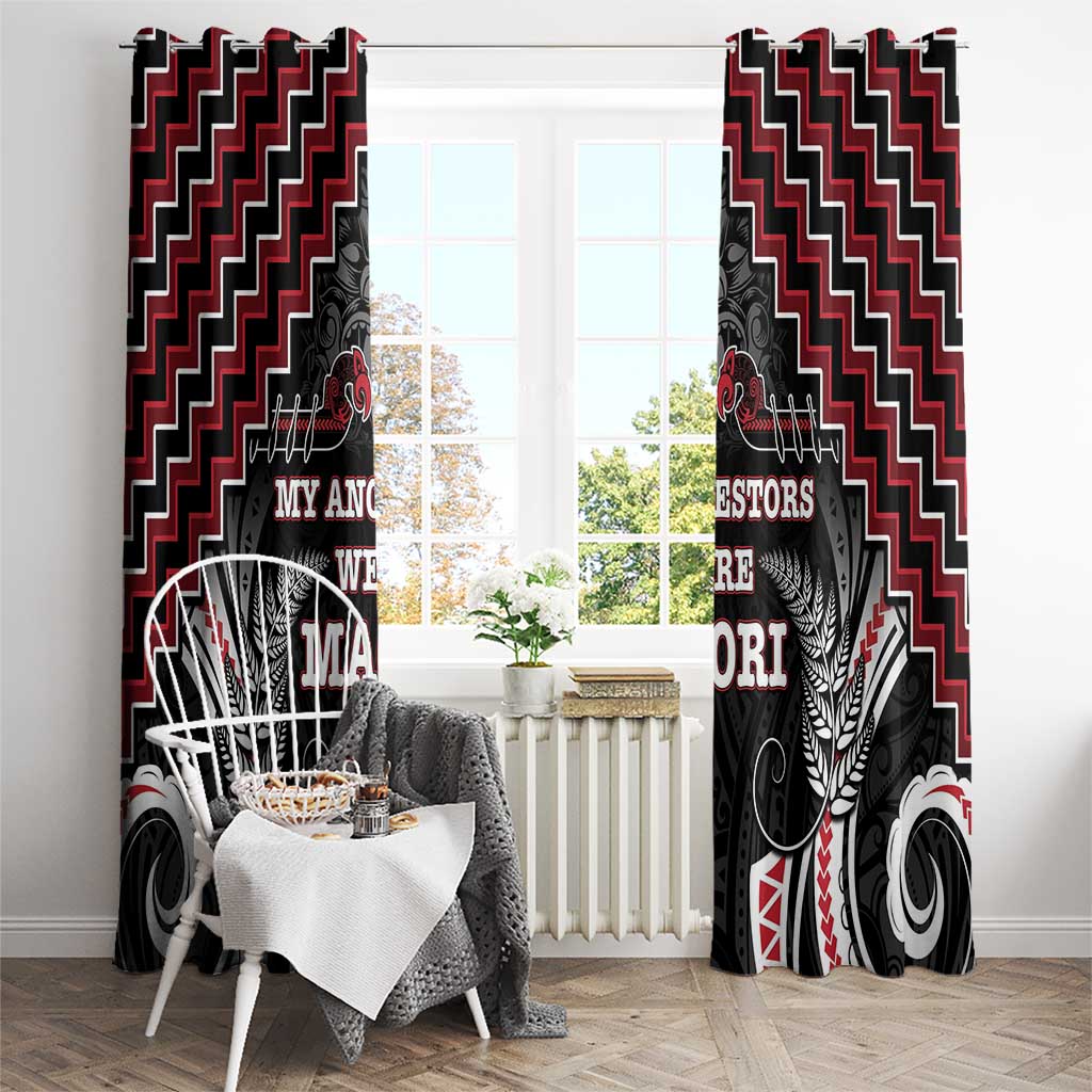 Aotearoa Window Curtain Proud To Be Maori LT05 - Polynesian Pride