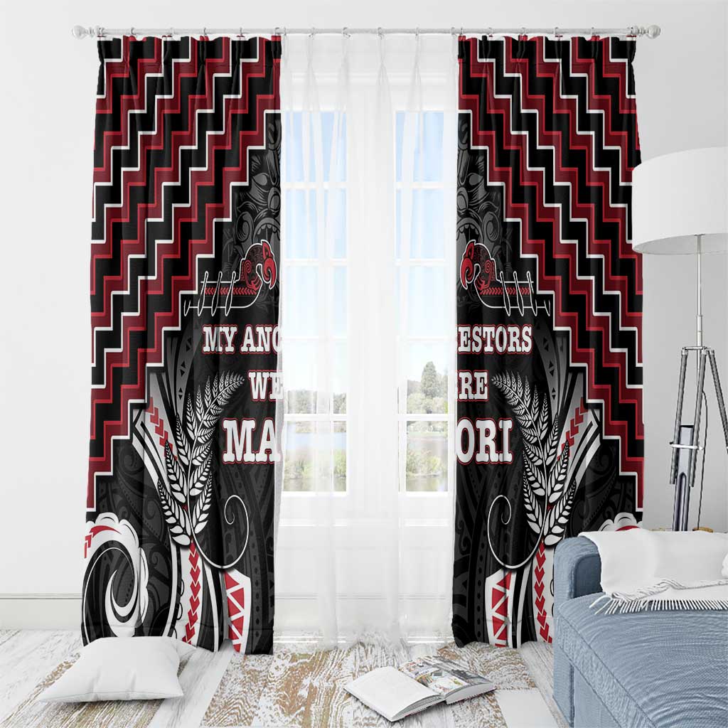 Aotearoa Window Curtain Proud To Be Maori LT05 - Polynesian Pride