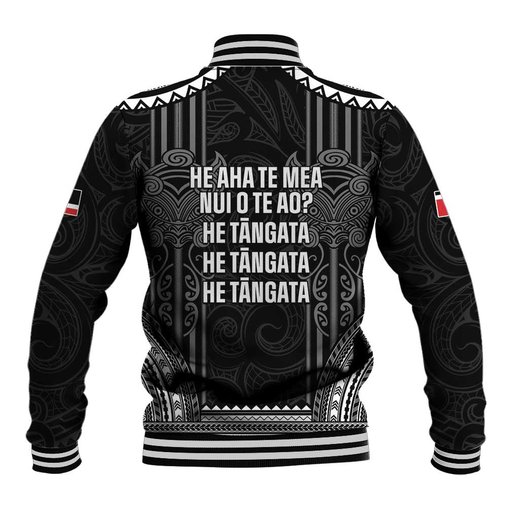 Aotearoa Toitu Te Tiriti Baseball Jacket No Kiwi Without Iwi LT05 - Polynesian Pride