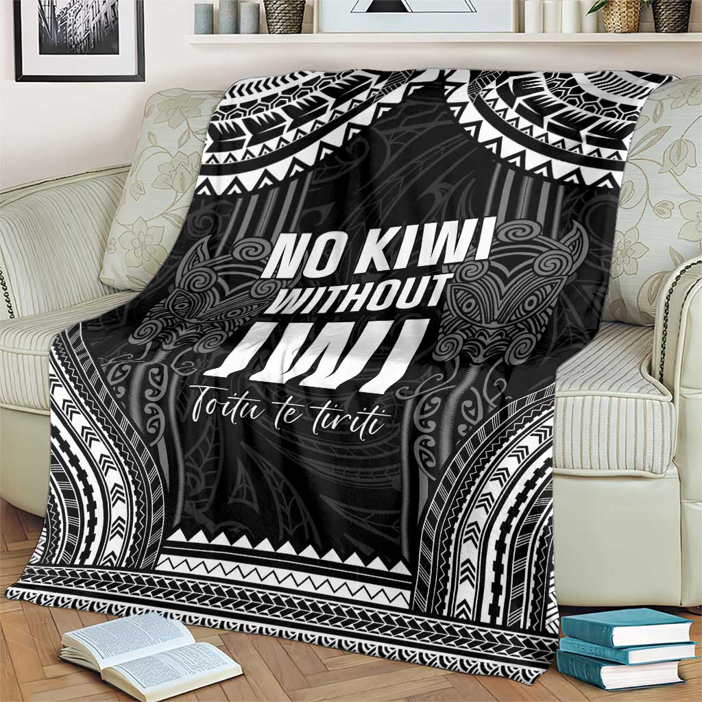 Aotearoa Toitu Te Tiriti Blanket No Kiwi Without Iwi LT05 - Polynesian Pride